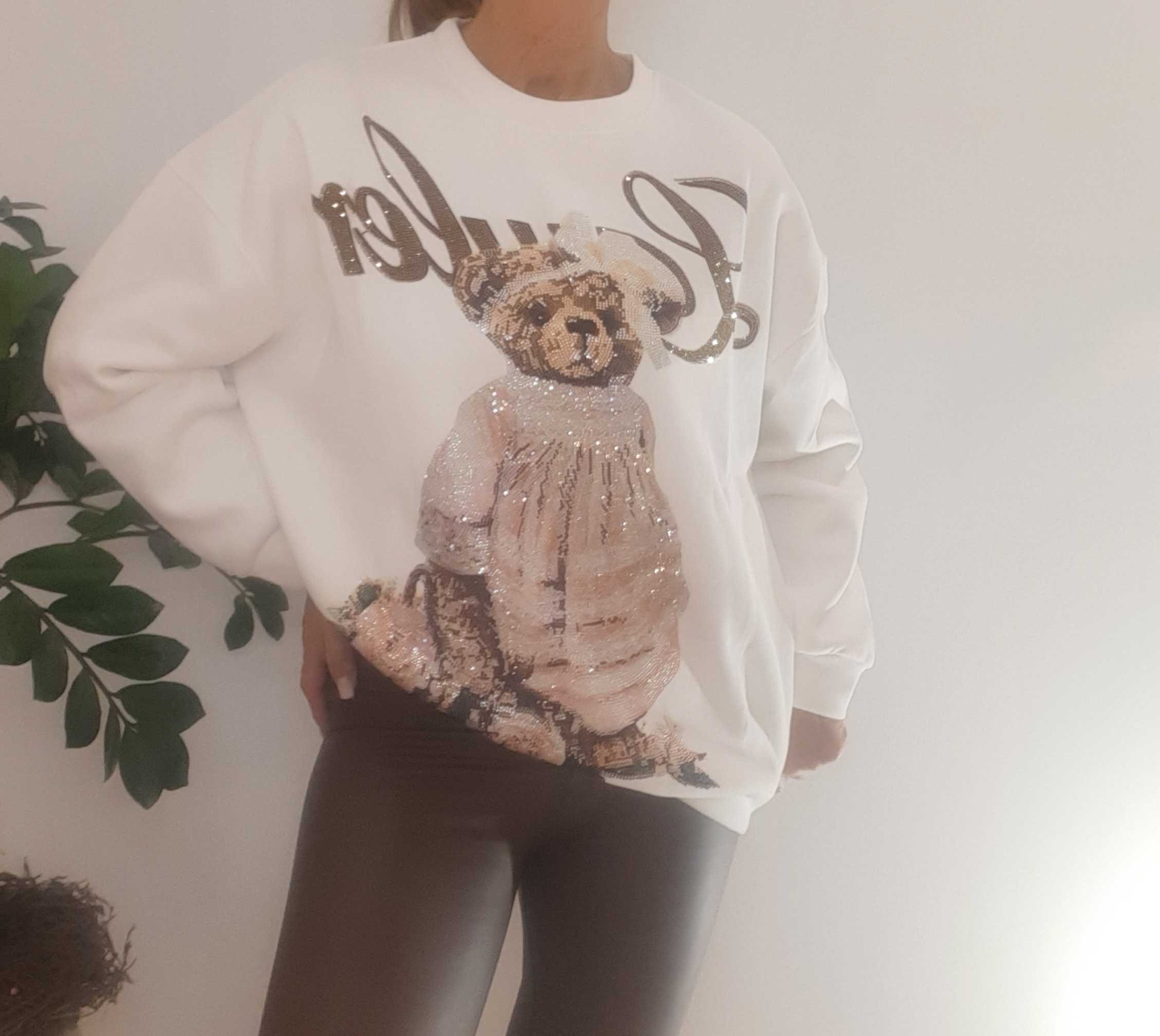 Leggins Kunstleder dunkelbraun