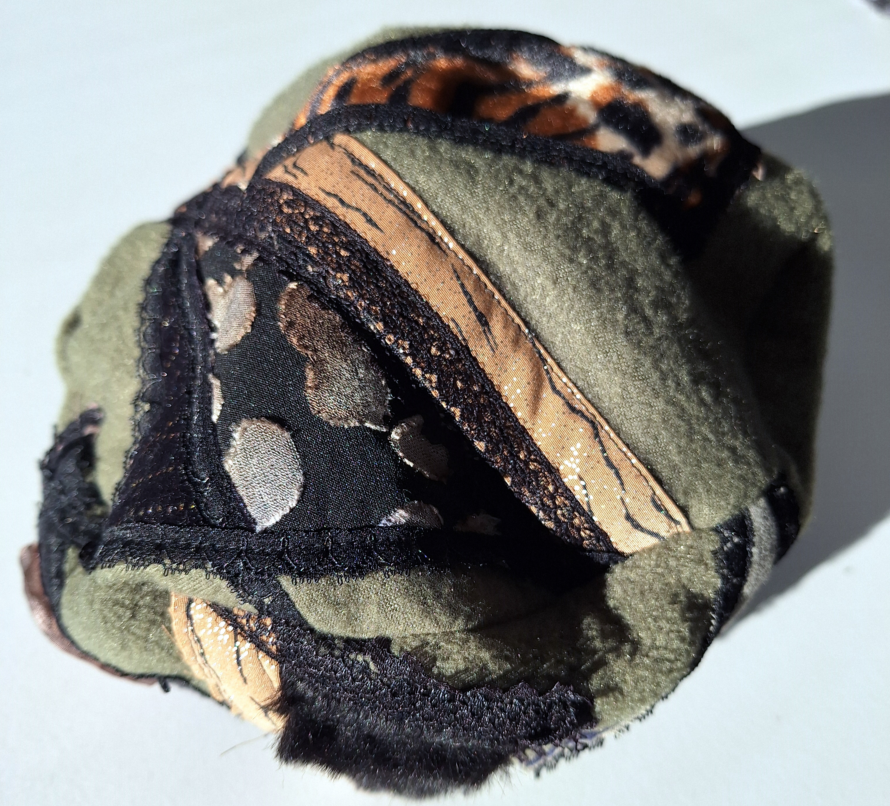 Fleece Kappe grün