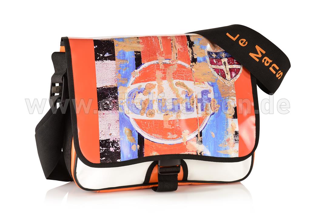 Umhängetasche orange LaptopTasche Gulfmotiv