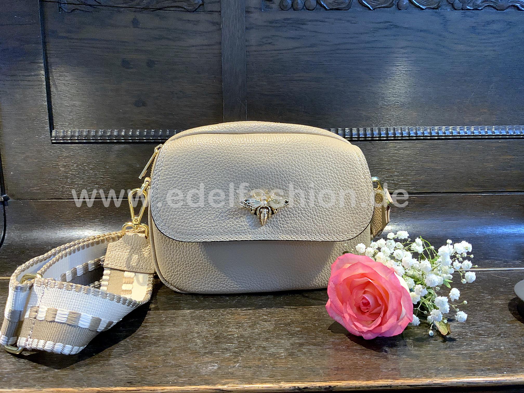 Umhänge Tasche Honeybee hellbeige