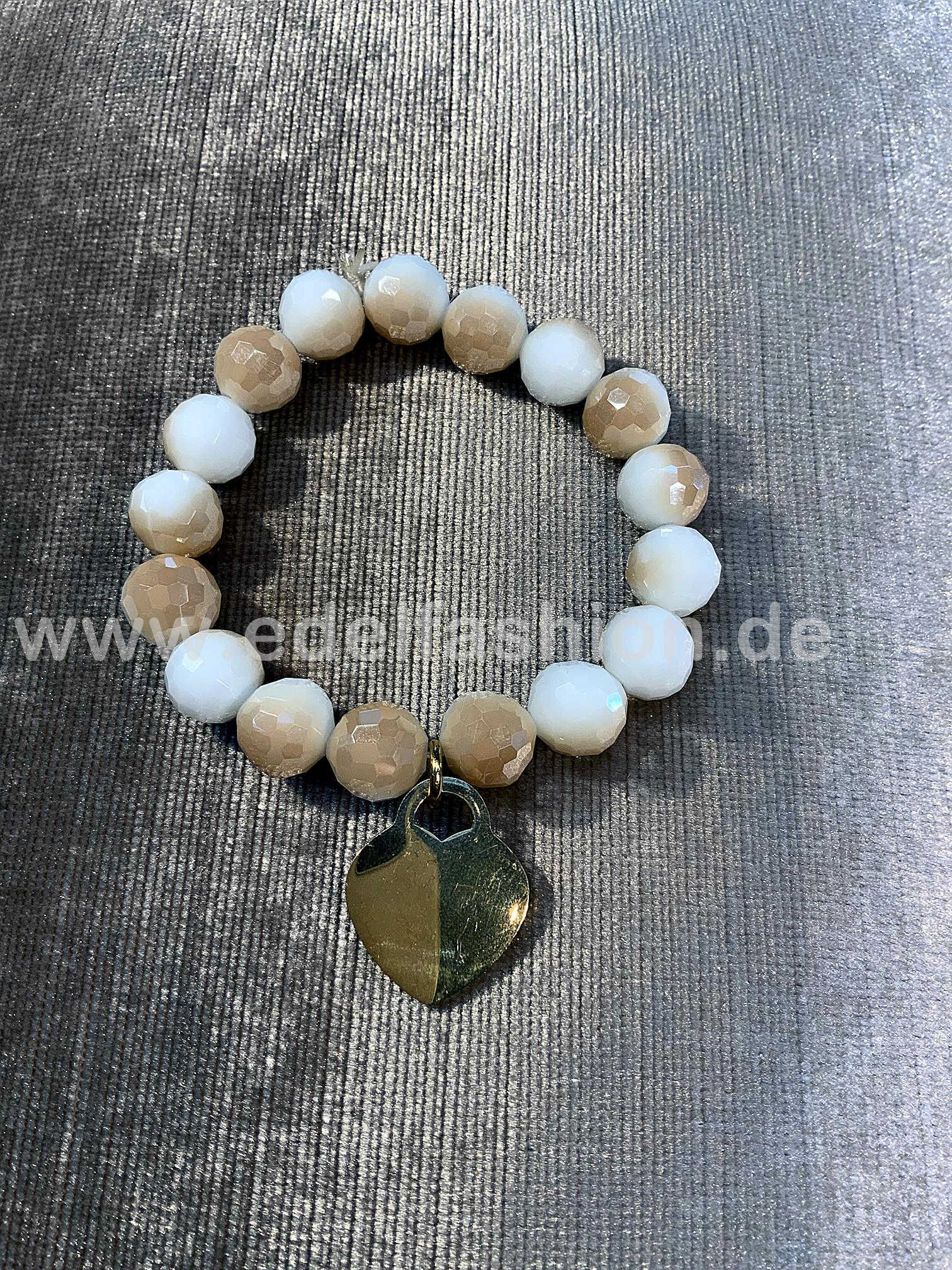 Armband-creme-beige