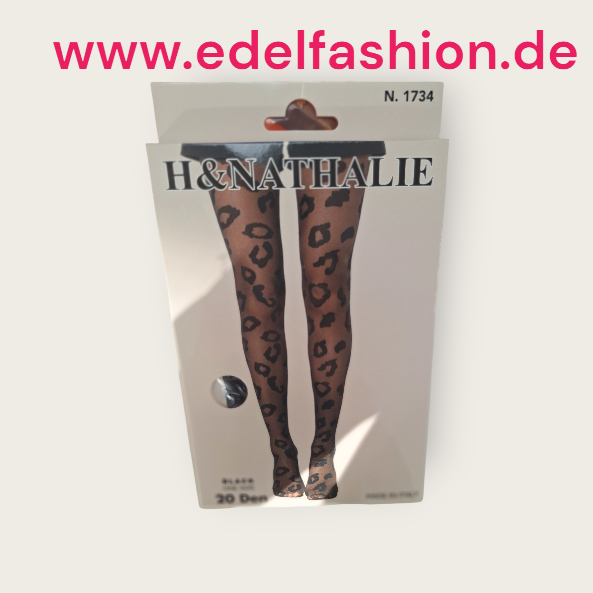 Strumpfhose schwarz Leo