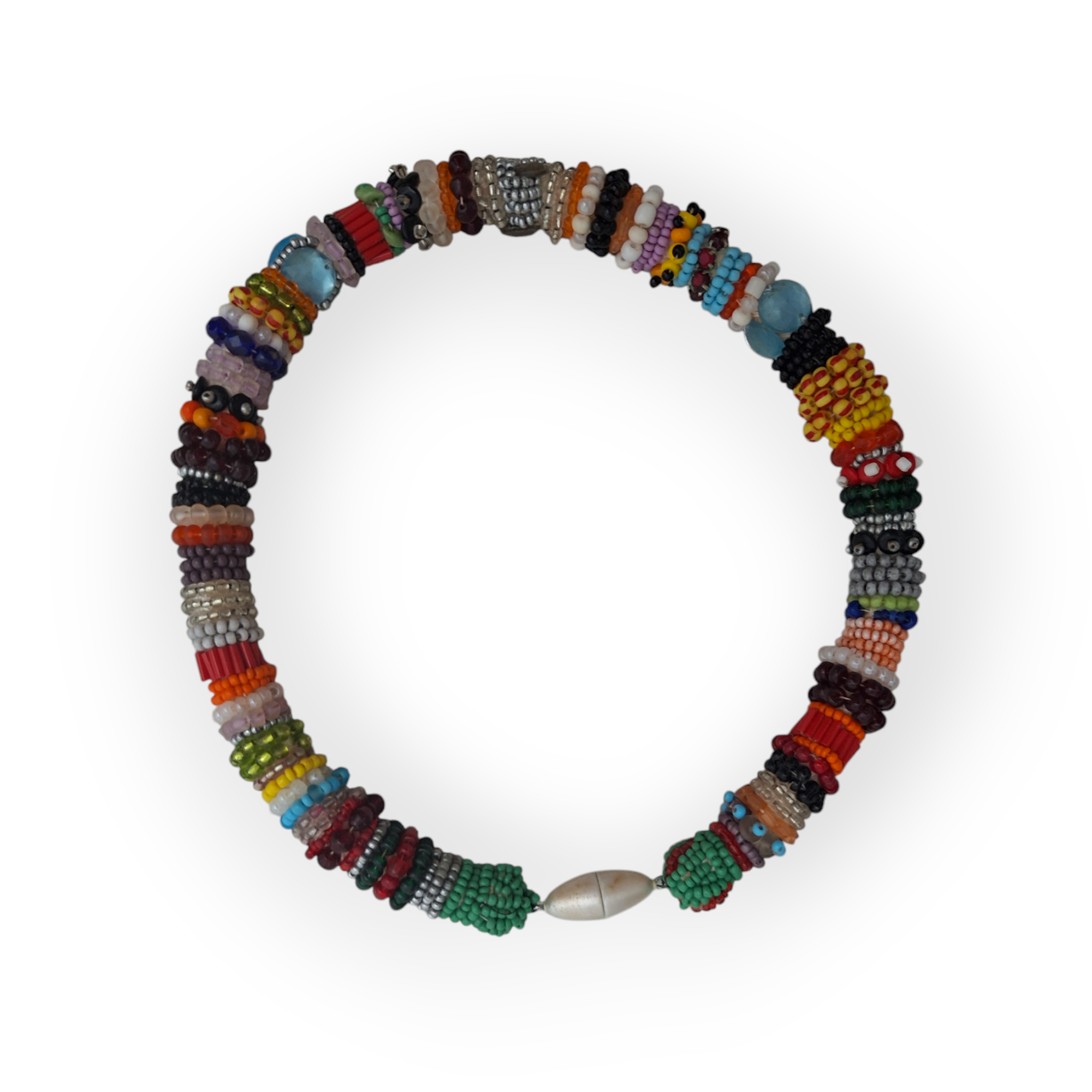 Hals Kette rund bunt