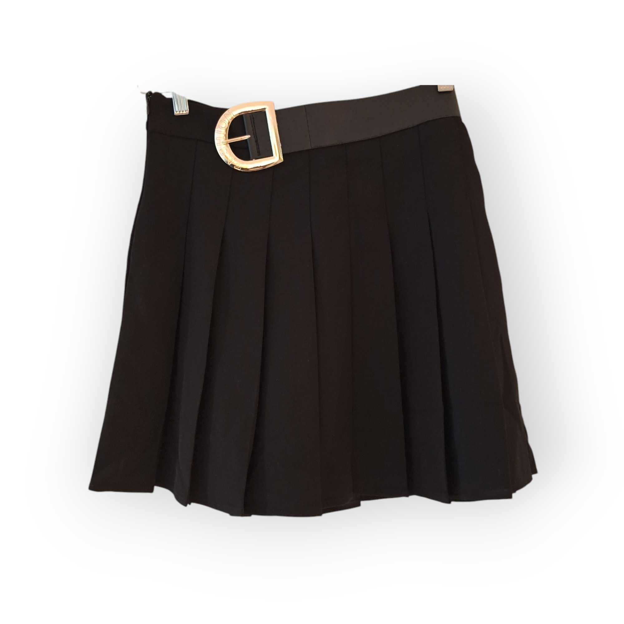 Falten Rock Mini schwarz Shorts