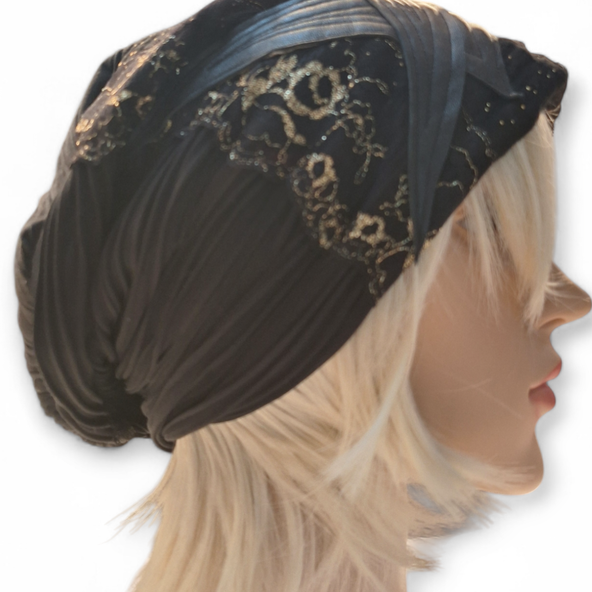 Beanie Kappe gold leo